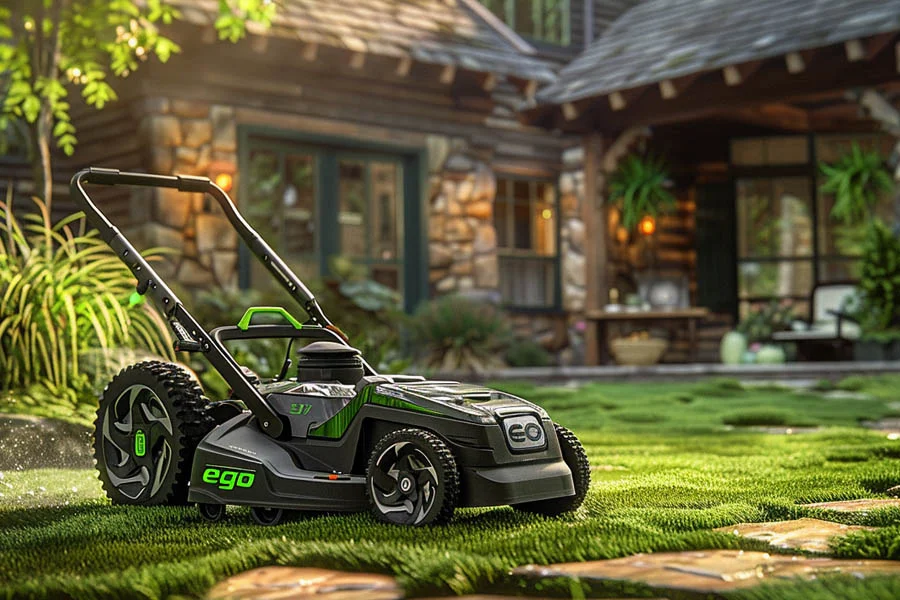 electric self propelled lawn mowers